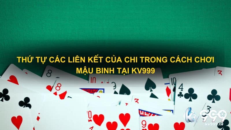 Thứ tự các liên kết của chi trong Cách chơi mậu binh tại KV999