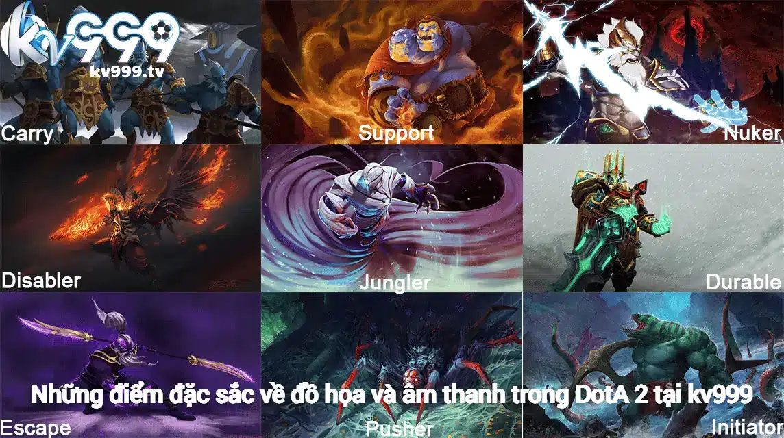 Những điểm đặc sắc về đồ họa và âm thanh trong DotA 2 tại kv999